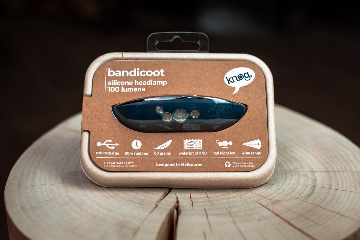 Фонарь налобный Knog Bandicoot 100 Headlamp Indigo